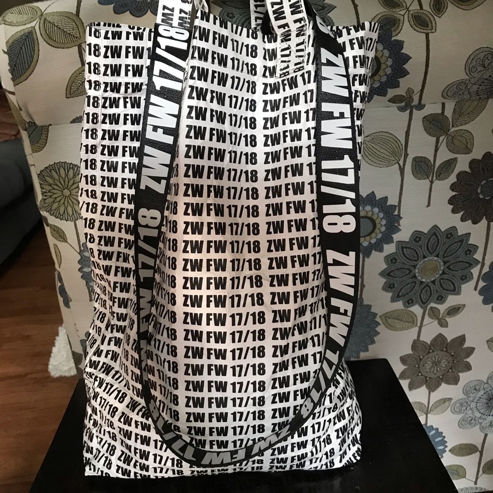 ZARA Paper Tote Bag with ZW Logo